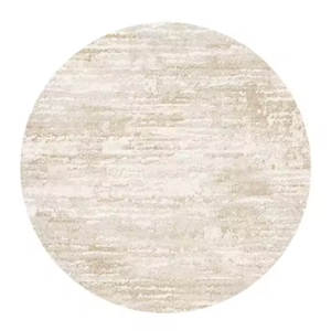 Veloria Luxury Round Cream Area Rug | Soft Plush Carpet for Living Room or Bedroom Round Area Rugs