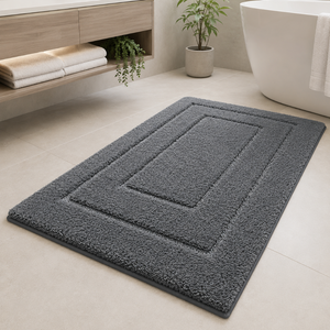 CloudStep Non-Slip Microfiber Bath Mat | Ultra-Absorbent Bathroom Rug for Modern Decor Bath Rugs & Mats