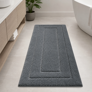 CloudStep Non-Slip Microfiber Bath Mat | Ultra-Absorbent Bathroom Rug for Modern Decor Bath Rugs & Mats