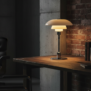 Scandinavian Style Glass Table Lamp - Minimalist LED Bedside & Desk Lighting Table Lamp