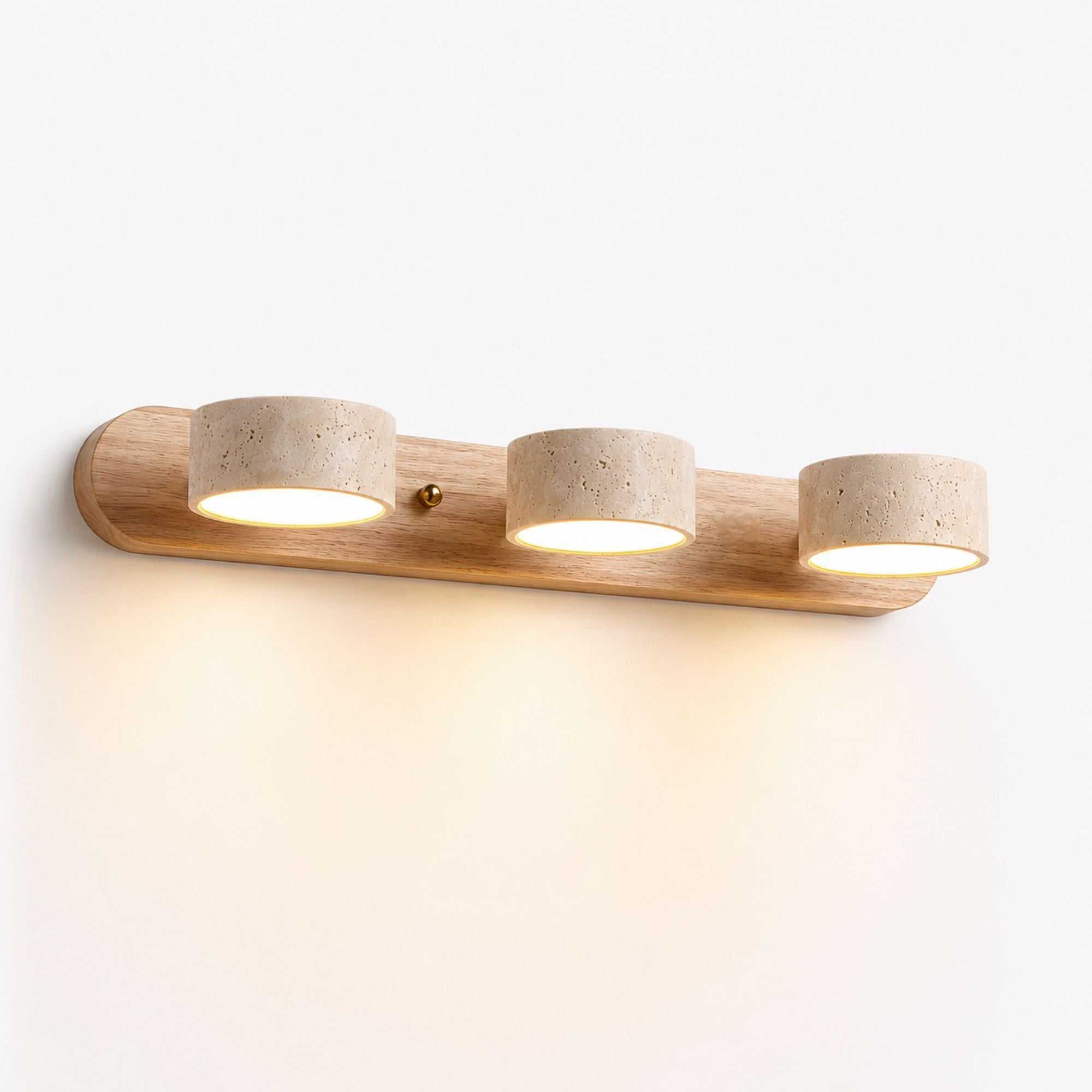 Travertine Duo Natural Stone LED Wall Light