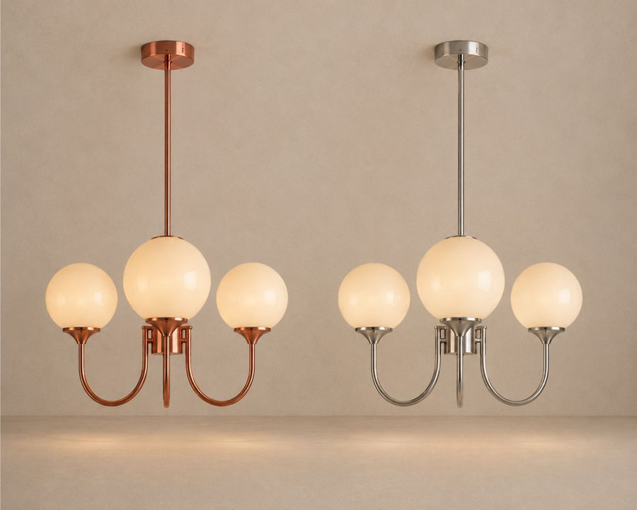Copper and chrome finishes