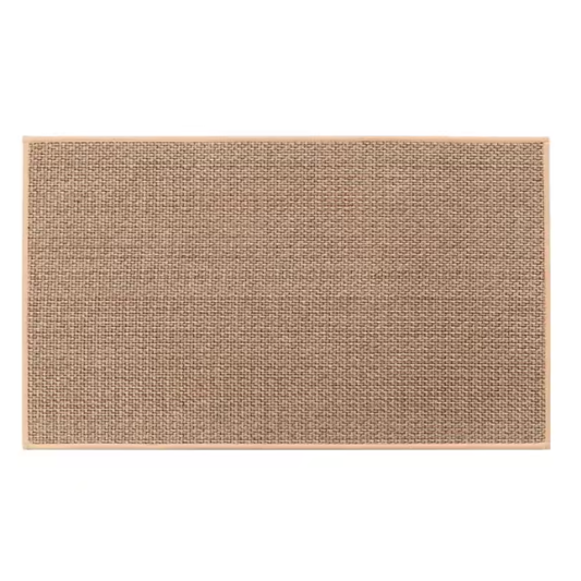 PureStep - Woven Kitchen Mat with Non-Slip Rubber Backing, Washable & Water Absorbent Floor Rug for Modern Home Decor Mats