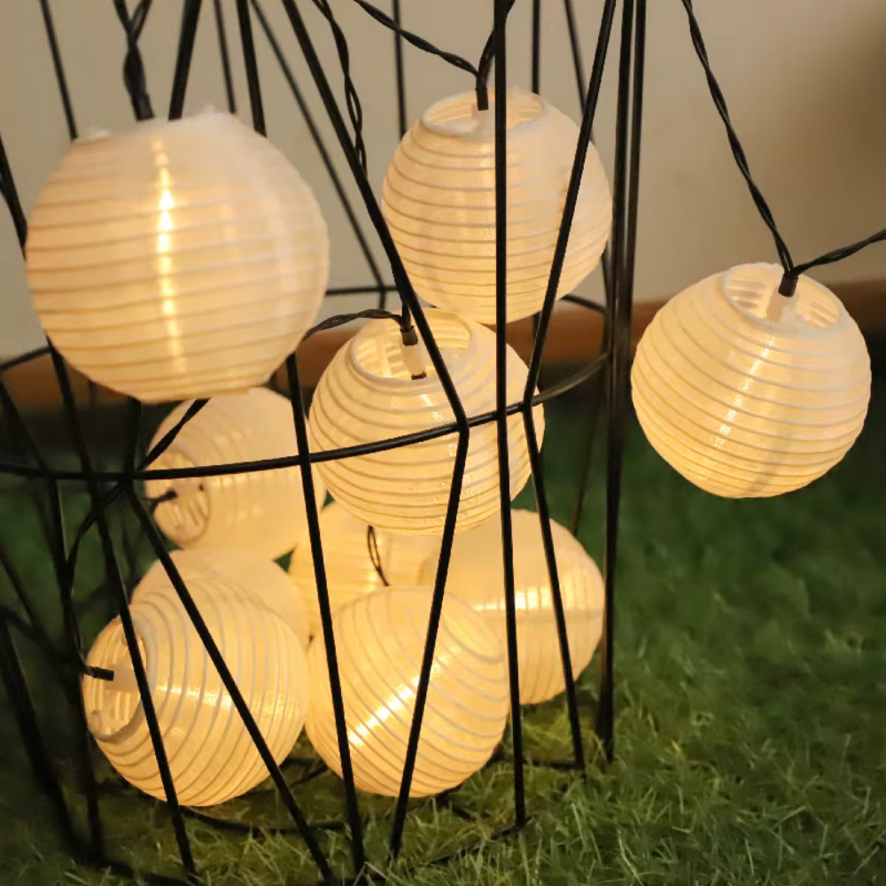 Solar Lantern String Lights | Waterproof Art Deco Patio Lights for Outdoor Decor Outdoor Lighting