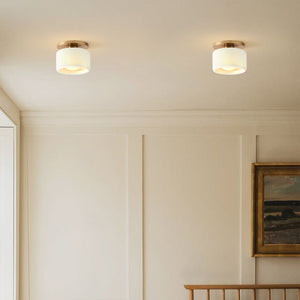 Porcelain Semi Flush Mount Ceiling Light