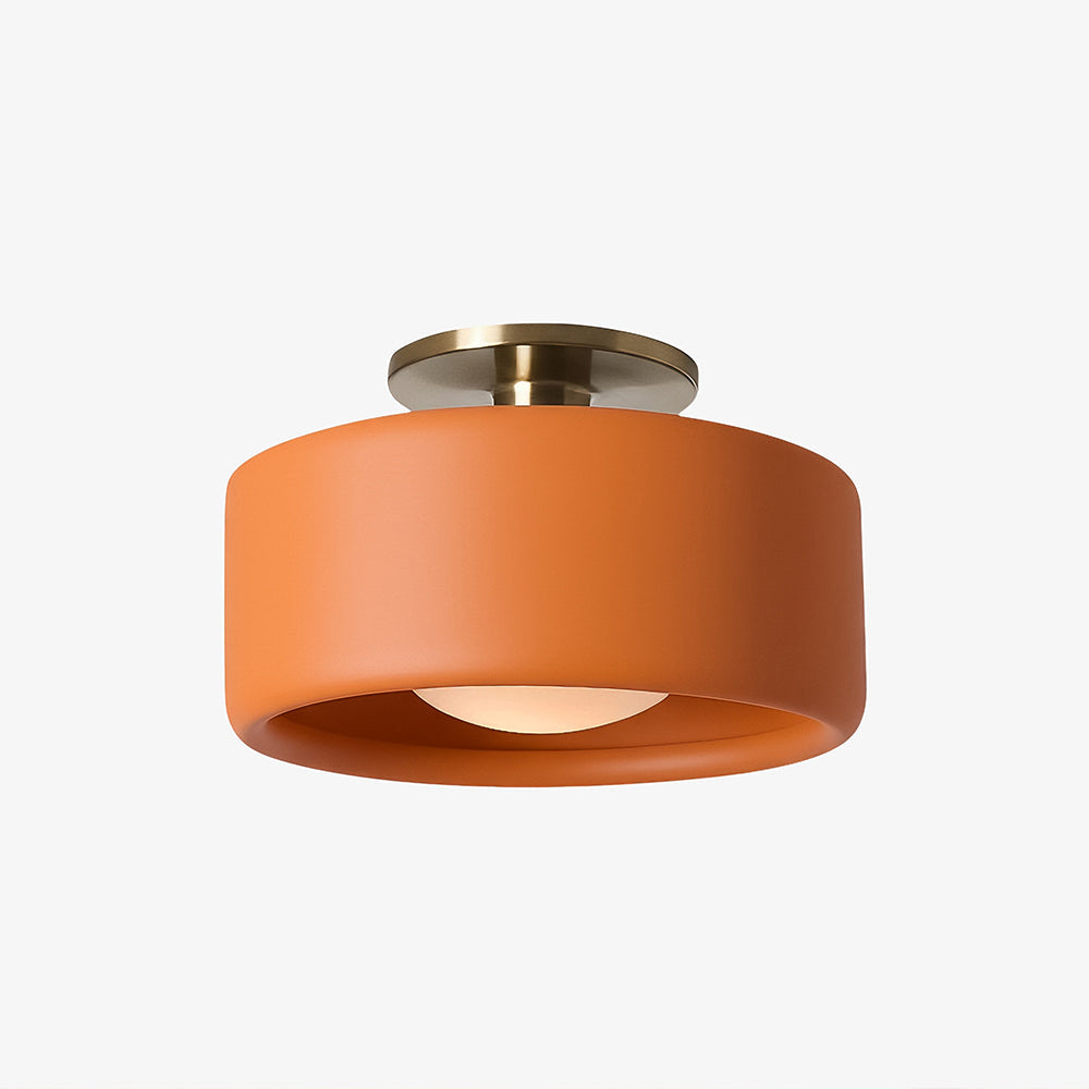 Porcelain Semi Flush Mount Ceiling Light