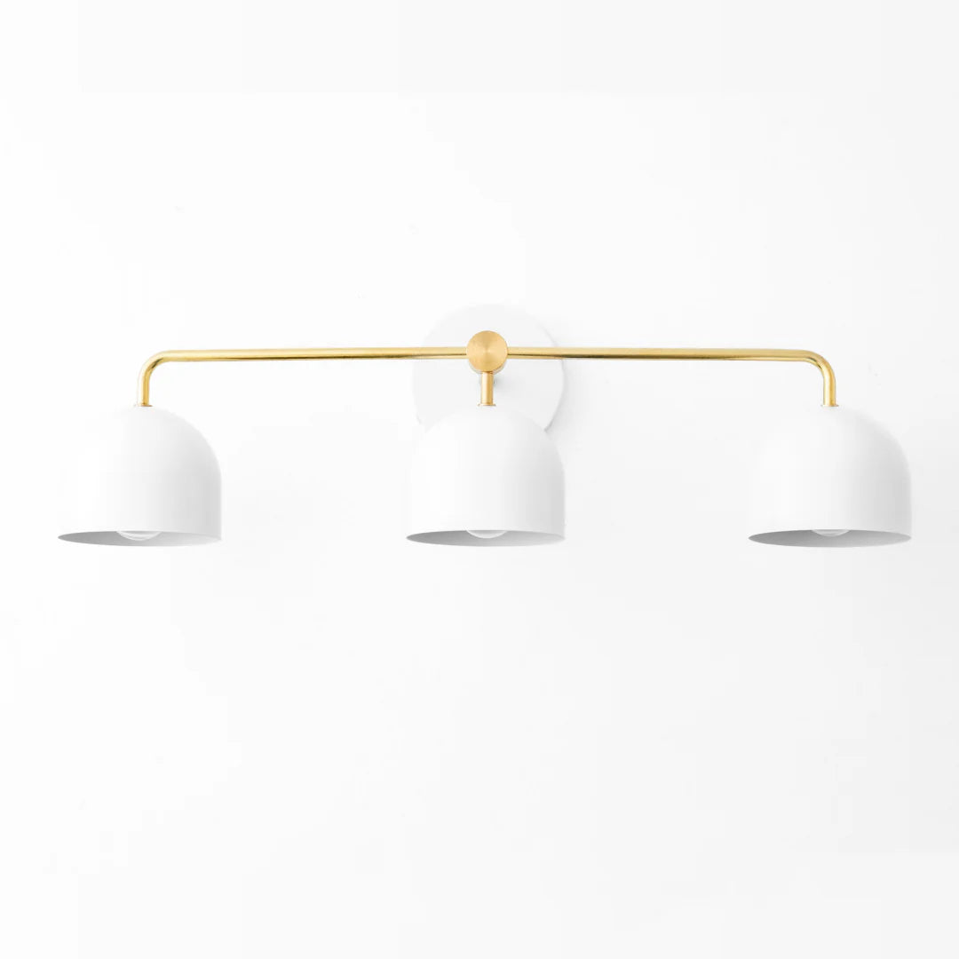 Nordic Dome Shade Vanity Sconce, 2 or 3-Light