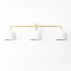 Nordic Dome Shade Vanity Sconce, 2 or 3-Light