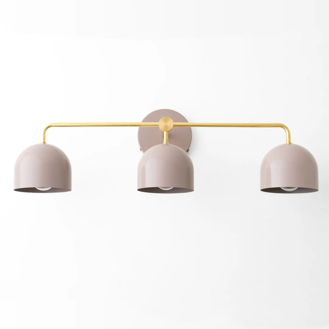 Nordic Dome Shade Vanity Sconce, 2 or 3-Light