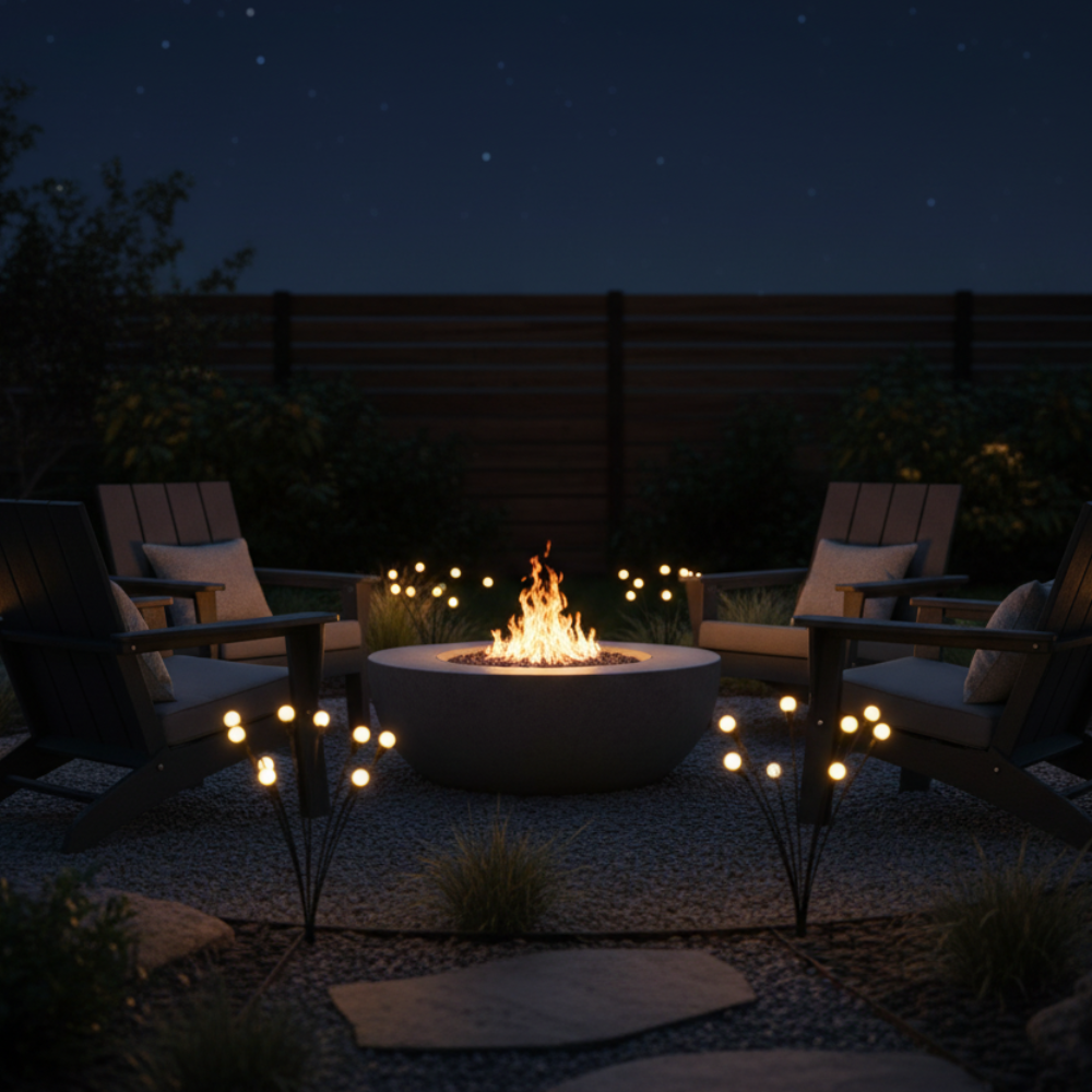 Elegant Solar Firefly Garden Lights | Waterproof Outdoor Lighting with 120 Lumens for Stunning Gardens or Patios Outdoor Lighting