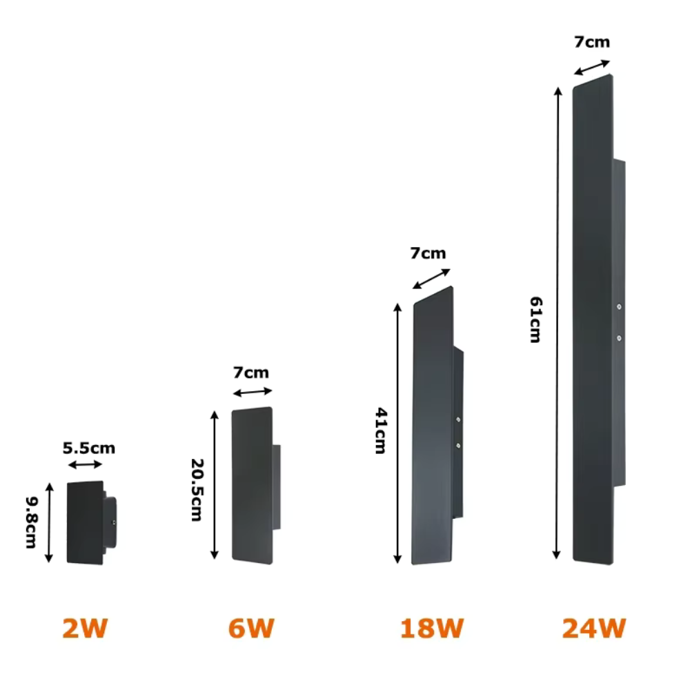 Modern Waterproof Outdoor Wall Lamp - LED Garden Light Fixture Outdoor Lighting