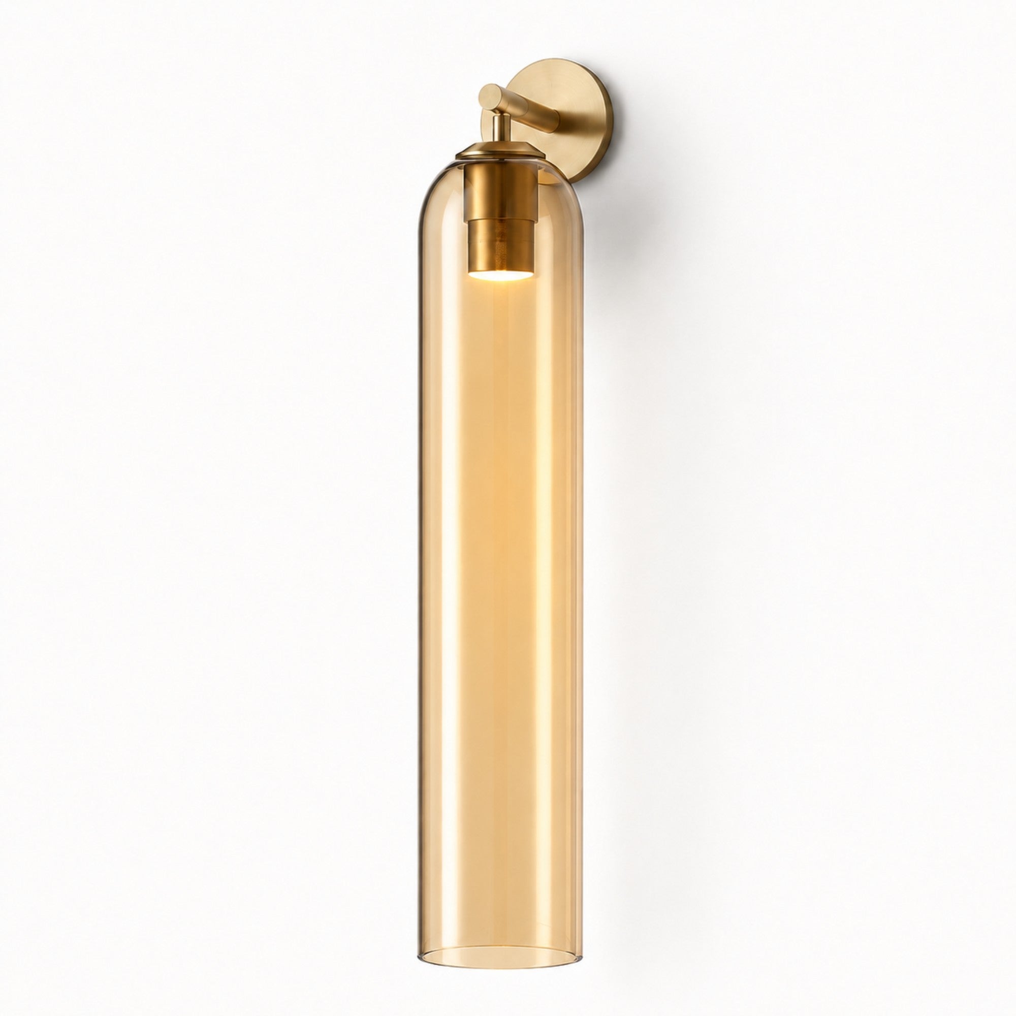 Art Glass Sconce Cylinder Wall Light