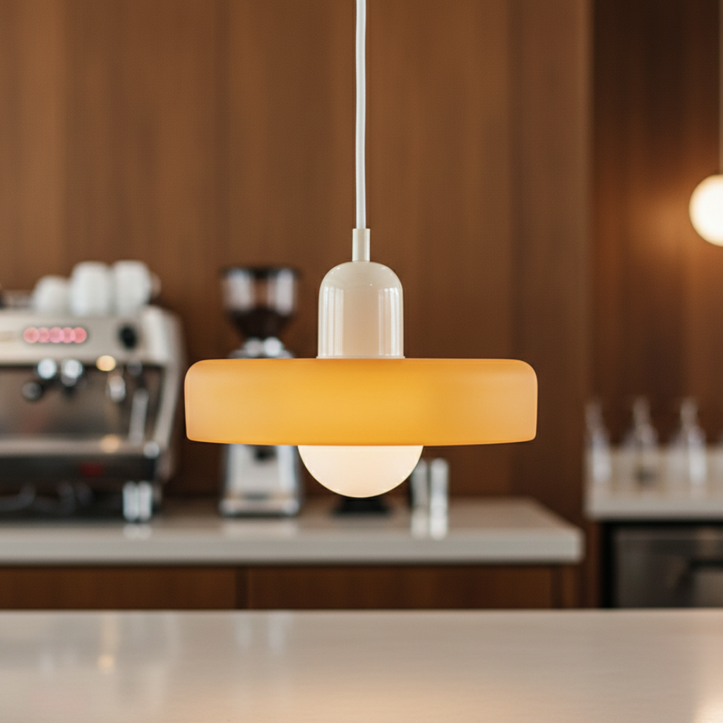 Bauhaus-Inspired Glass Pendant Light – Modern Kitchen Pendant Lighting for Island Pendant Lights