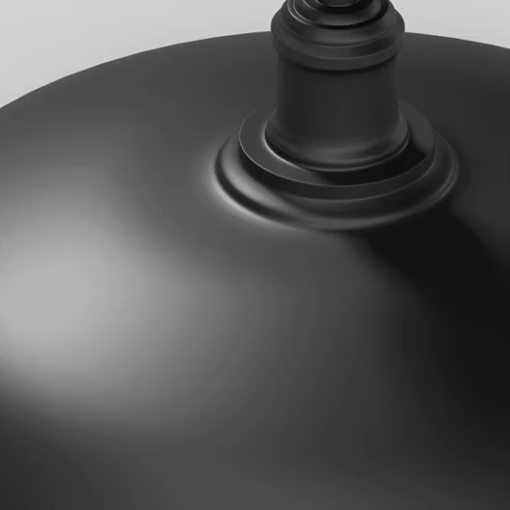 Outdoor Waterproof Ceiling Light IP65 | Black Round Semi Flush Mount Fixture for Patio Porch Lighting Outdoor Lighting