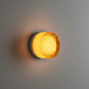 Rondel - Modern Wall Sconce Lighting with Softly Textured LED Glow Wall Light
