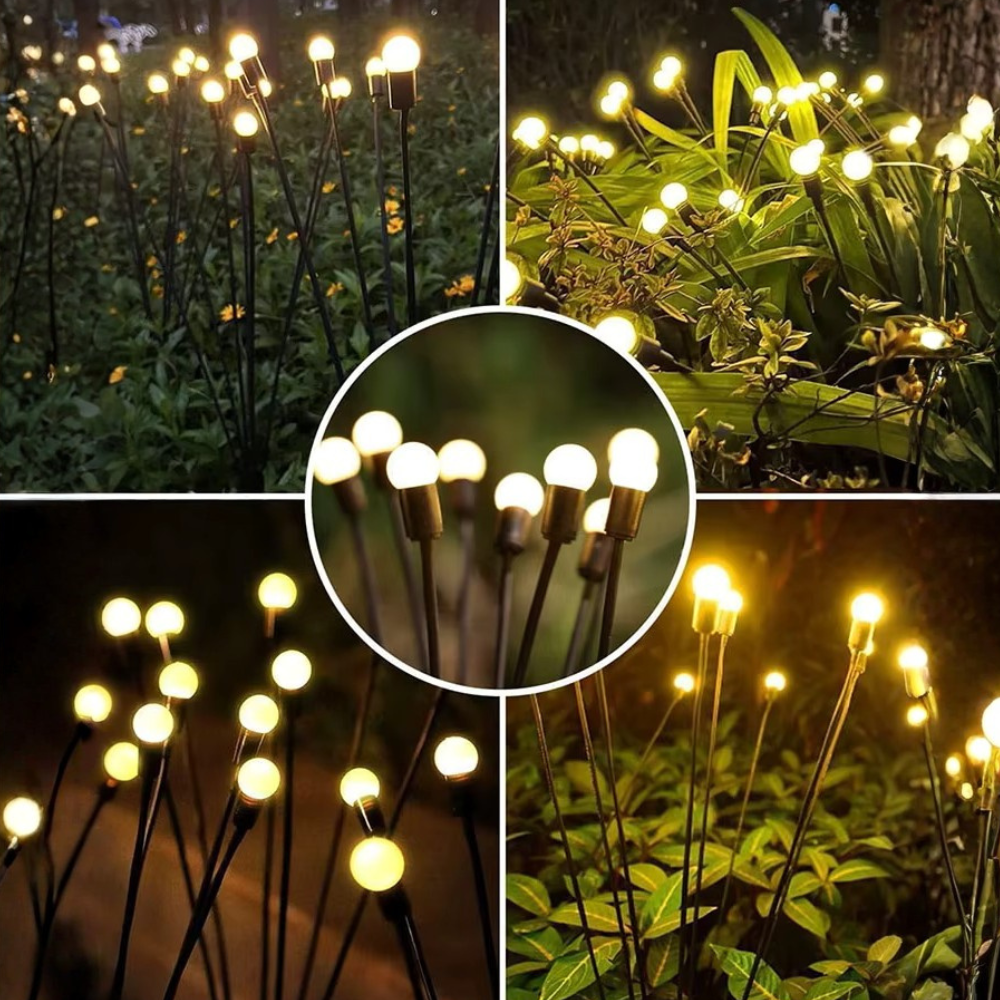 Elegant Solar Firefly Garden Lights | Waterproof Outdoor Lighting with 120 Lumens for Stunning Gardens or Patios Outdoor Lighting