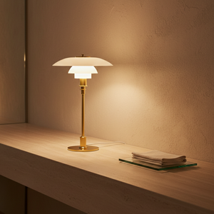 Scandinavian Style Glass Table Lamp - Minimalist LED Bedside & Desk Lighting Table Lamp