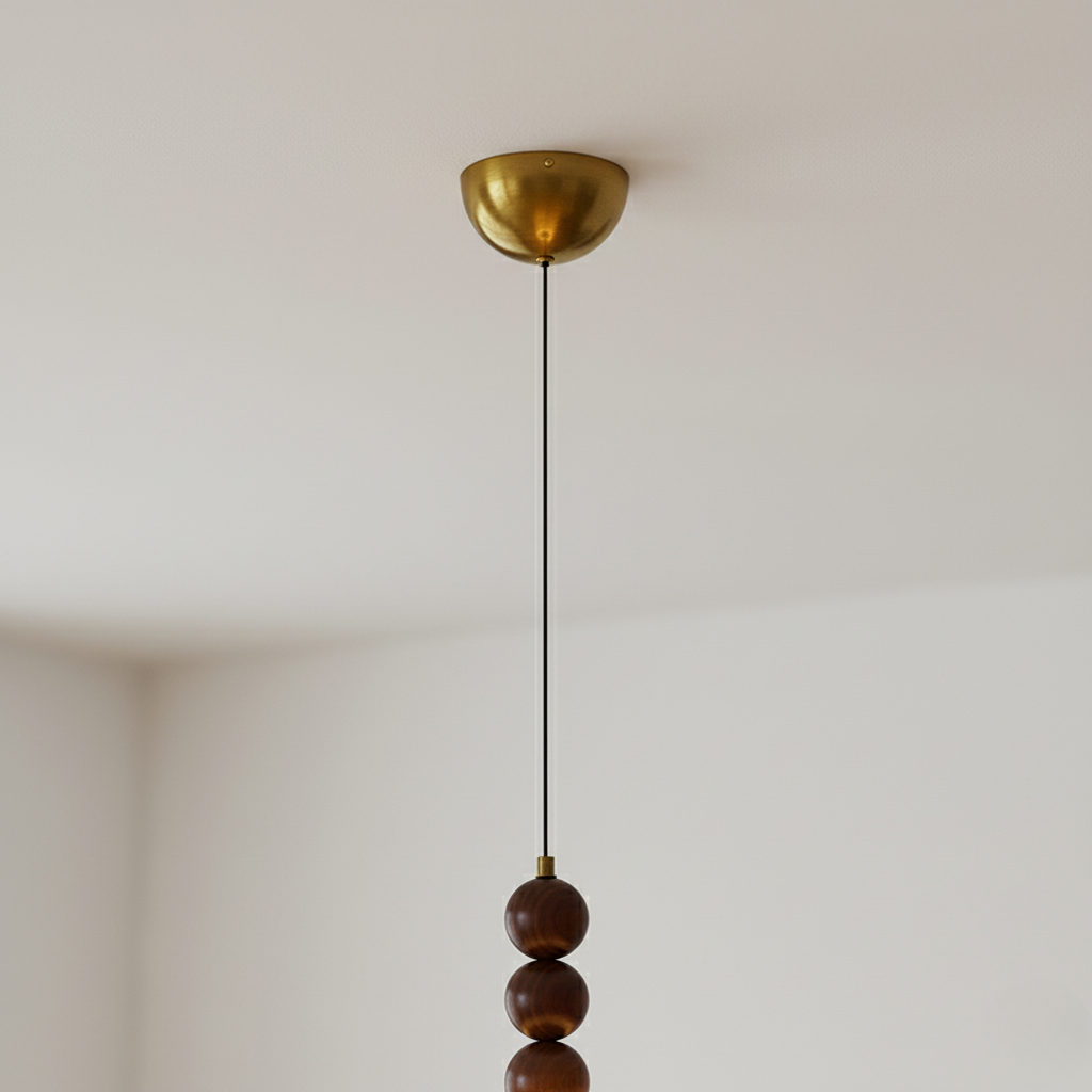 Ivory Veil | Elegant Japandi Mid-Century Fabric Pendant Light Fixture Pendant Lights