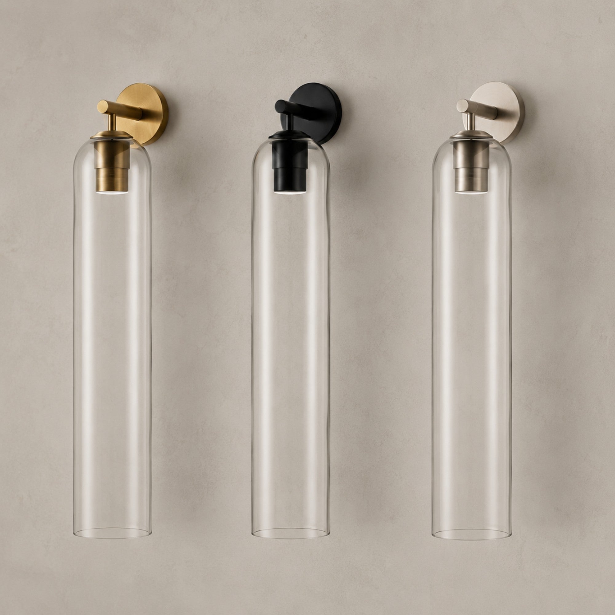 Art Glass Sconce Cylinder Wall Light