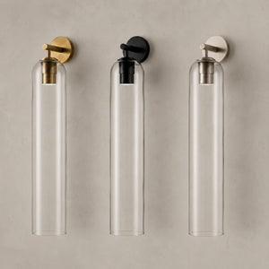 Art Glass Sconce Cylinder Wall Light