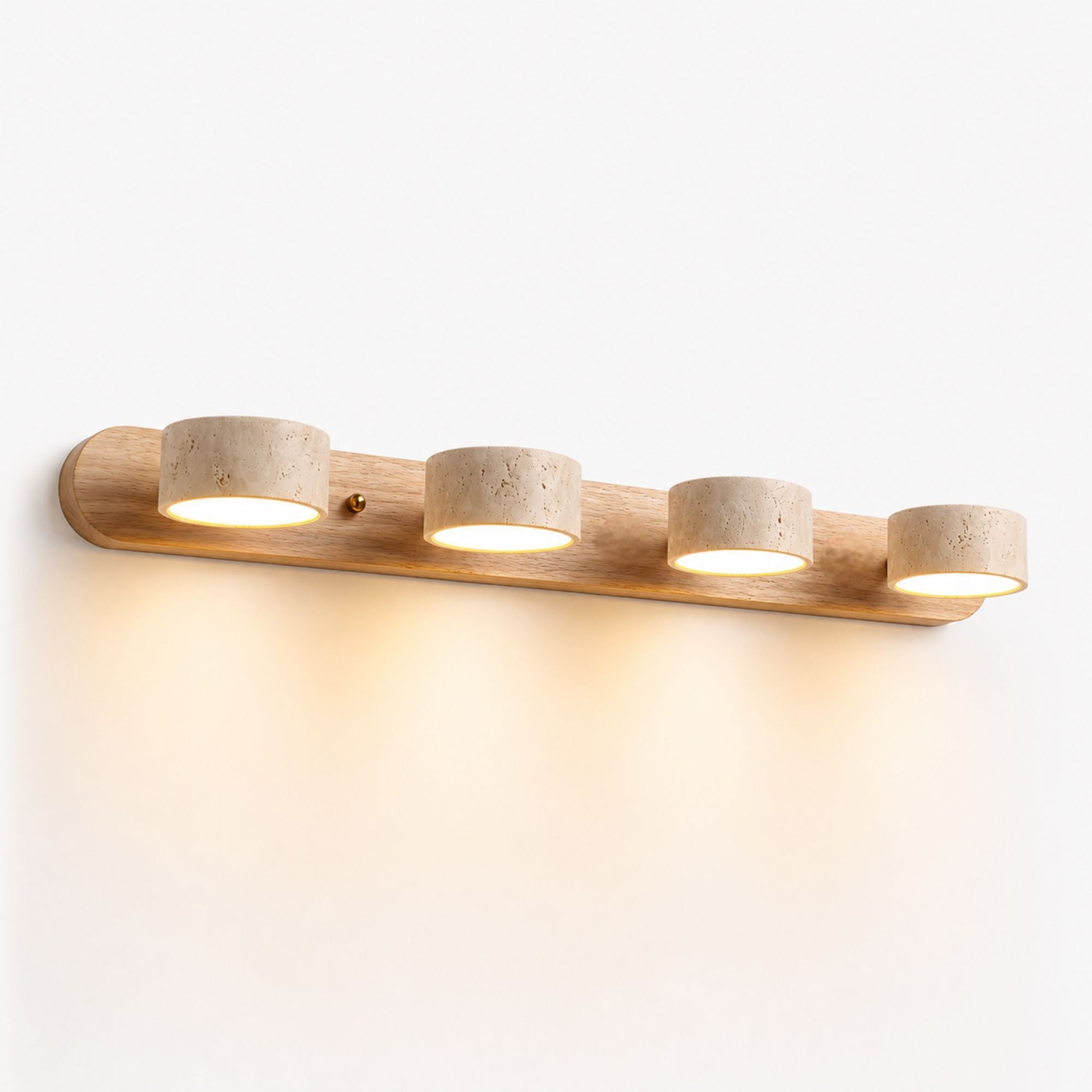 Travertine Duo Natural Stone LED Wall Light