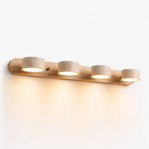 Travertine Duo Natural Stone LED Wall Light