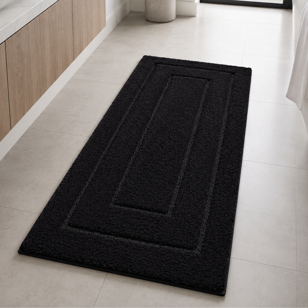 CloudStep Non-Slip Microfiber Bath Mat | Ultra-Absorbent Bathroom Rug for Modern Decor Bath Rugs & Mats