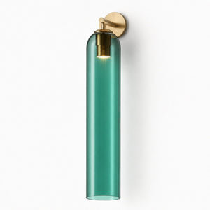 Art Glass Sconce Cylinder Wall Light