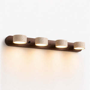 Travertine Duo Natural Stone LED Wall Light