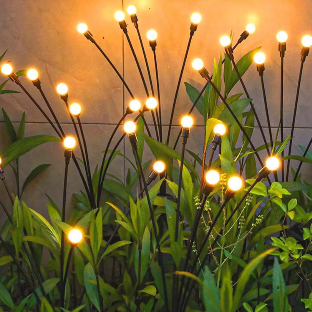 Elegant Solar Firefly Garden Lights | Waterproof Outdoor Lighting with 120 Lumens for Stunning Gardens or Patios Outdoor Lighting