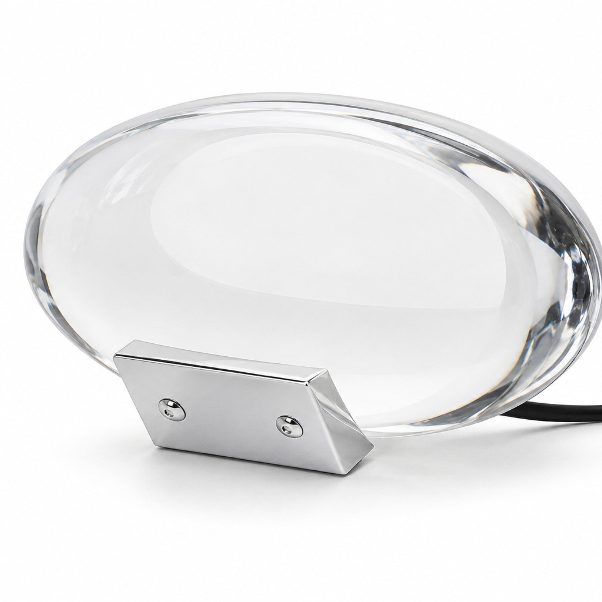 Aurelia Oval Crystal Glass Table Lamp