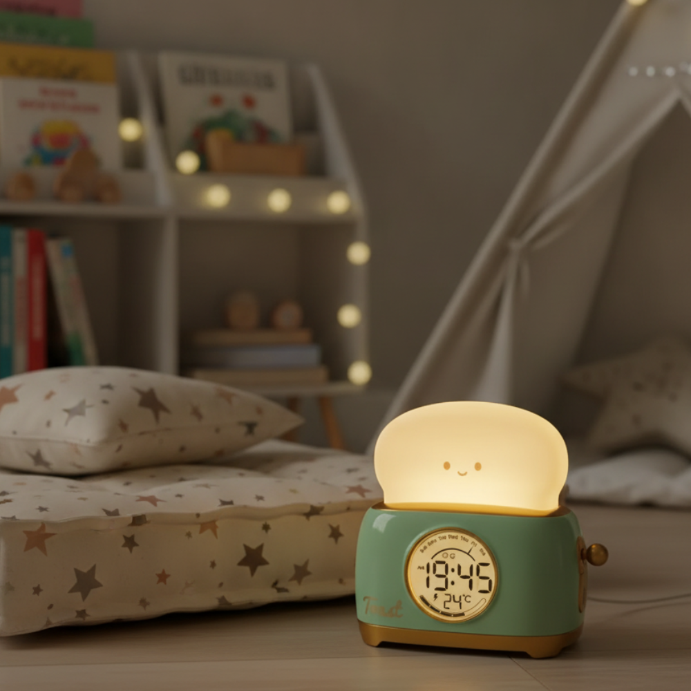 Toastie Kids Alarm Clock with Night Light