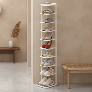 Minimalist Iron Shoe Rack - 5 to 10-Tier Space-Saving Shoe Organizer Shoe Storage