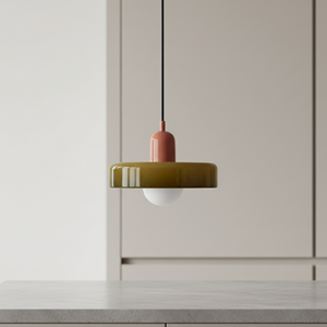 Bauhaus-Inspired Glass Pendant Light – Modern Kitchen Pendant Lighting for Island Pendant Lights