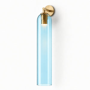 Art Glass Sconce Cylinder Wall Light