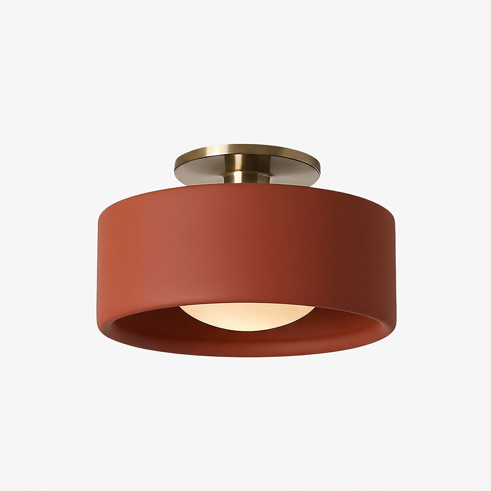Porcelain Semi Flush Mount Ceiling Light