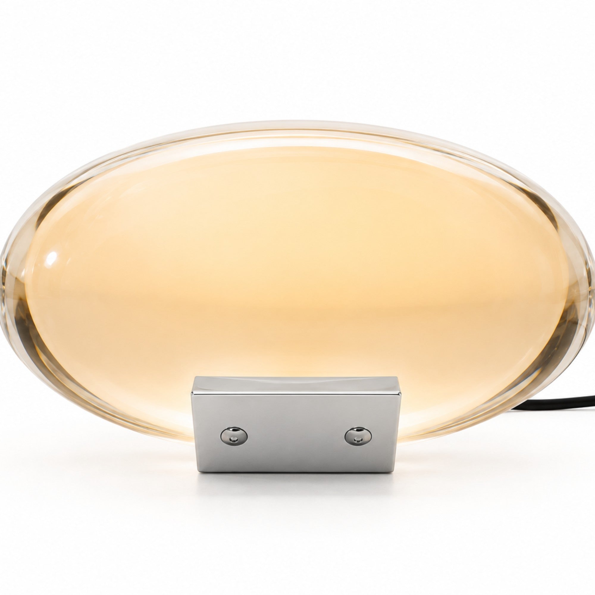 Aurelia Oval Crystal Glass Table Lamp