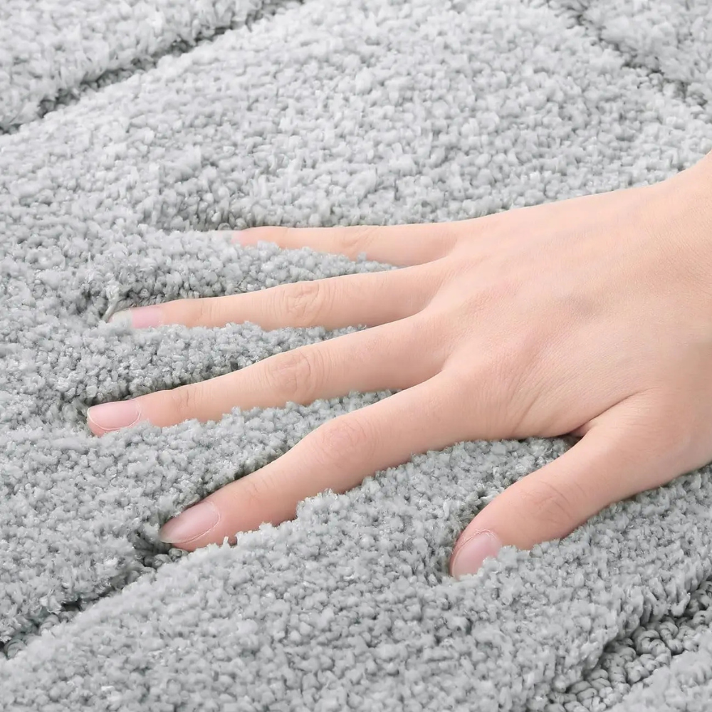 CloudStep Non-Slip Microfiber Bath Mat | Ultra-Absorbent Bathroom Rug for Modern Decor Bath Rugs & Mats