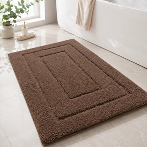 CloudStep Non-Slip Microfiber Bath Mat | Ultra-Absorbent Bathroom Rug for Modern Decor Bath Rugs & Mats