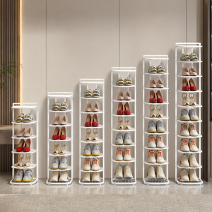 Minimalist Iron Shoe Rack - 5 to 10-Tier Space-Saving Shoe Organizer Shoe Storage