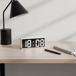 NovaClock - Digital Alarm Clock with LED Time & Temperature Display for Bedroom Alarm Clocks