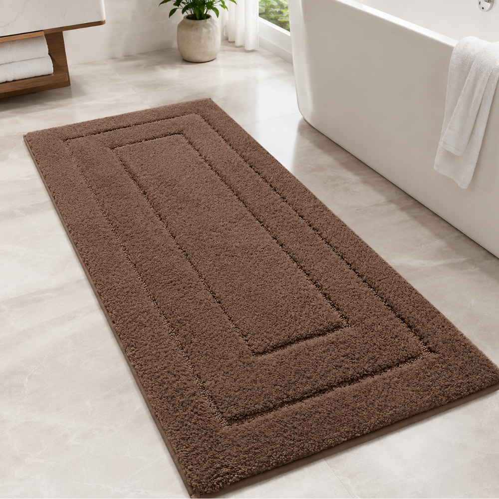 CloudStep Non-Slip Microfiber Bath Mat | Ultra-Absorbent Bathroom Rug for Modern Decor Bath Rugs & Mats