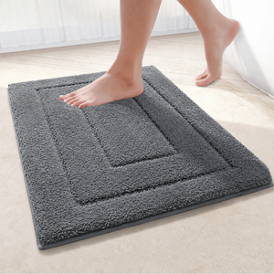 CloudStep Non-Slip Microfiber Bath Mat | Ultra-Absorbent Bathroom Rug for Modern Decor Bath Rugs & Mats