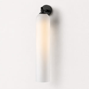 Art Glass Sconce Cylinder Wall Light