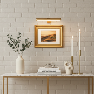 GalleryGlow | Elegant Wireless Wall Light Adjustable LED for Artwork Display Lighting