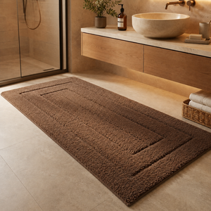 CloudStep Non-Slip Microfiber Bath Mat | Ultra-Absorbent Bathroom Rug for Modern Decor Bath Rugs & Mats