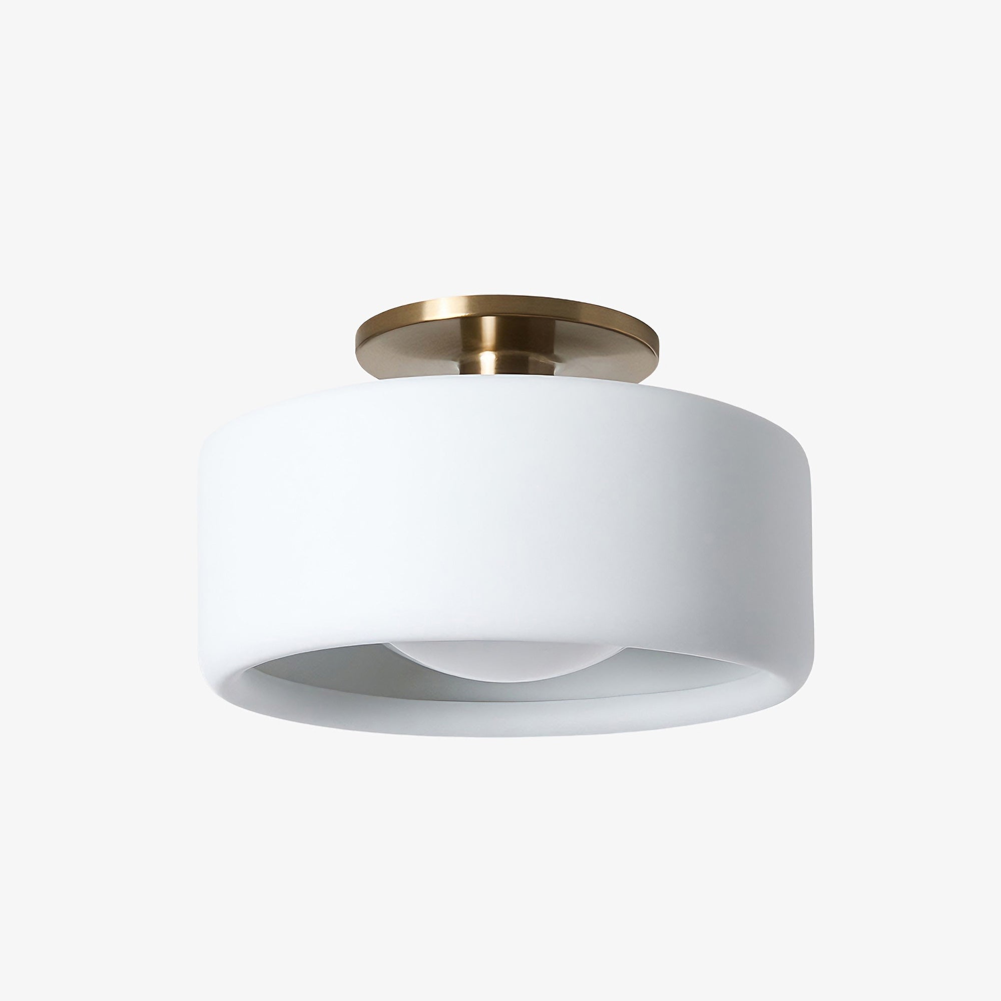 Porcelain Semi Flush Mount Ceiling Light