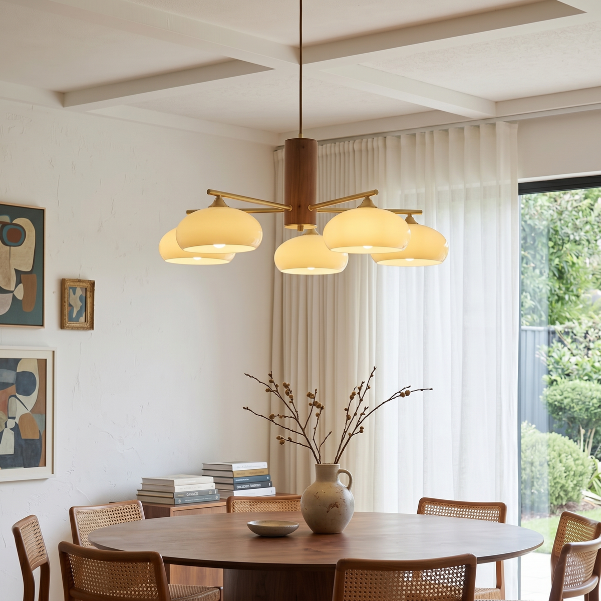 Nova Elliptical Persimmon Chandelier