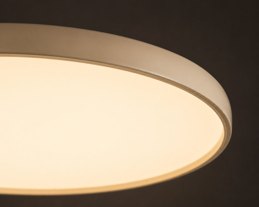 Close detail of the optical acrylic diffuser lit from within