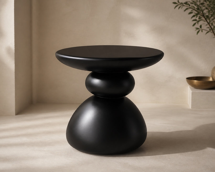 The rounded edge and pebble-like form
